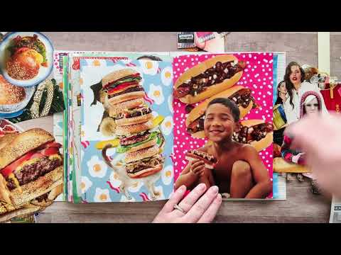 ✂️New fussy cuts, Let’s Glue! • Magazine Collage Glue Book
