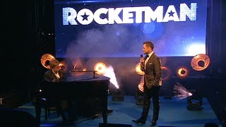 Elton John &amp; Taron Egerton Surprise Performance - Rocketman Cannes Gala Party