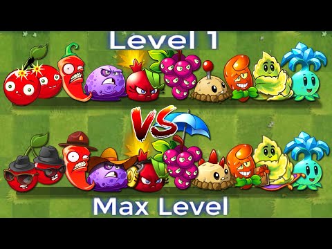 All Bomb Plants Level 1 Vs Level Max  - PvZ 2 Plant Vs Plant