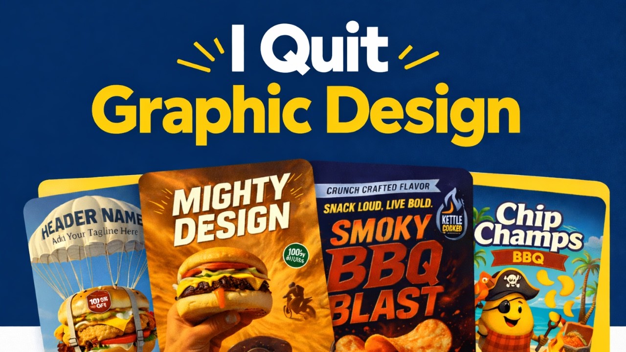 Graphic design demo video thumbnail
