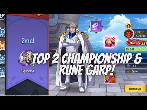 TOP 2 CHAMPIONSHIP DAN RUNE YANG COCOK BUAT GARP - NEW WORLD VIRGOUR VOYAGE