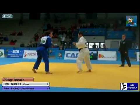 Judo 2013 European Open Oberwart: Nunira (JPN) - Fichot (FRA) [-70kg] bronze