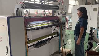Naughty Girl Operated the Thermal Till Roll Slitting Machine Again