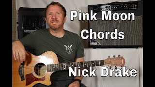 Pink Moon by Nick Drake (Chords Guitar TAB) Tune to CGCFCE