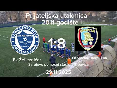 Fk Željezničar 1 : 8 Fk Spartak (Banja Luka) Prijateljska utakmica