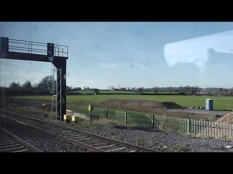 Onboard an IE 22000 Class Intercity Train Departing Kildare, Dublin