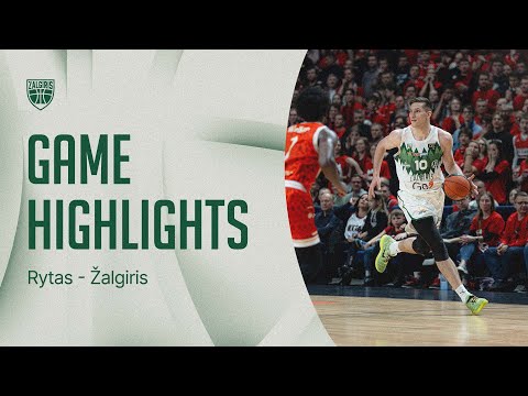 Rytas - Žalgiris | Game Highlights | 2025.12.27