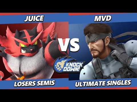 Knockdown 88 Losers Semis - Juice (Incineroar) Vs. MVD (Snake) Smash Ultimate - SSBU