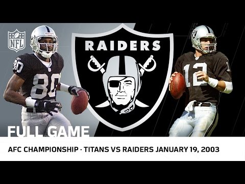 Titans vs. Raiders 2002 AFC Championship Game | NFL Full Game