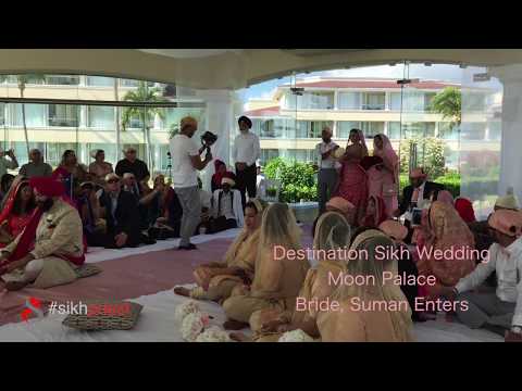 Sikh Destination Wedding Moon Palace | 2018 Sikh Wedding Moon Palace Sikh Bride @sikhpriest