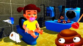 Baby Toilet Training Simulator 3D & Kids Potty Fun Game for Children and Toddlers | Educational