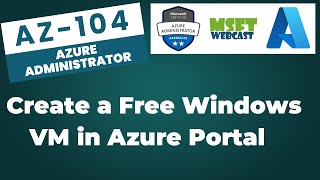 19. How to Create a Free Windows Virtual Machine in Azure Portal | Ste