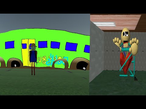 Buldi's basic Field Trip in Camping Teacher school baldi basics android mods