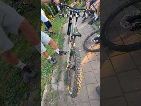 Carbon flex on a 5000€ bike #bike #mtb #carbon #expensive #bikelife