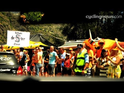 Alpe d'Huez climb on Tour de France 2011 stage 19