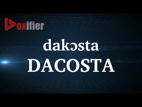 How to Pronunce Dacosta in French - Voxifier.com
