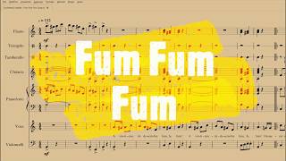 Fum Fum Fum | Partitura gratis per orchestra scolastica