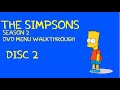 The Simpsons Season 2 DVD Menu Walkthrough Disc Two