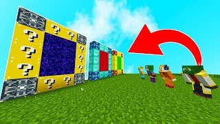 ❓ ELIGE BIEN EL PORTAL A LA DIMENSION DE LUCKY BLOCKS ORO O DIAMANTE EN MINECRAFT !!