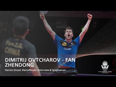 Dimitrij Ovtcharov – Fan Zhendong I German Open 2020, Herren-Viertelfinale