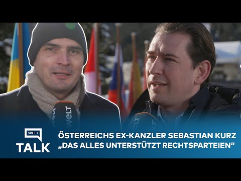 WELTWIRTSCHAFTSFORUM IN DAVOS: Österreichs Ex-Kanzler Sebastian Kurz im Interview I WELT TALK