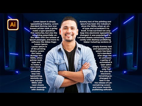 Illustrator Wrap Text with Image Tutorial