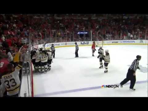 Daniel Paille easy-as-pie OT wrister goal 2-1. 6/15/13 Boston Bruins vs Chicago Blackhawks NHL