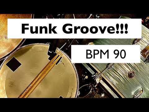 Drum Track   Funk Drum  Shuffle Beat A    BPM 90   Drum Loop