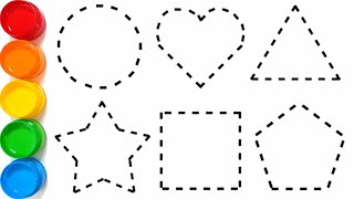 Learn How to Draw Shapes for Kids Step by Step // Easy Drawing Tutorial // KS ART