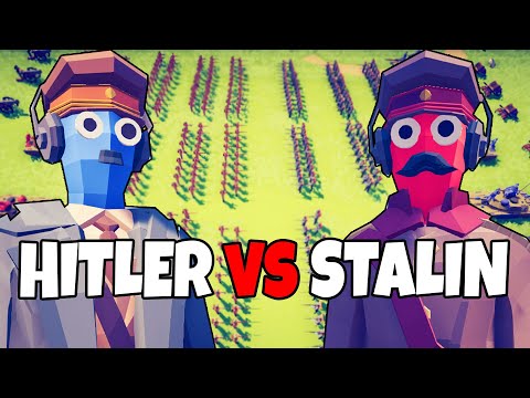 TABS Adolf Hitler vs Joseph Stalin! - Totally Accurate Battle Simulator: WW2 Best Mods