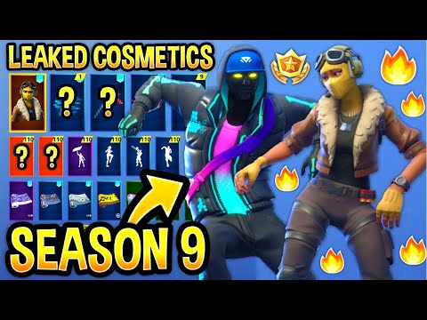 New All Leaked Fortnite Season 9 Skins Emotes Female Ceeday Skin Cryptic Bracer More