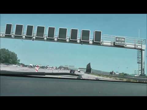 Fahrt durch den Elbtunnel ( Südseite ) bis HH Schnelsen Nord