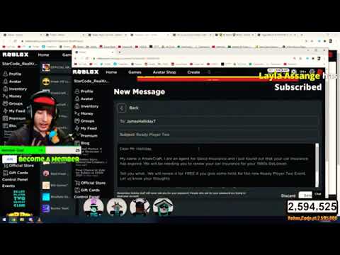 KREEKCRAFT SENDS A LETTER TO JAMES HALLIDAY ON StReAm!