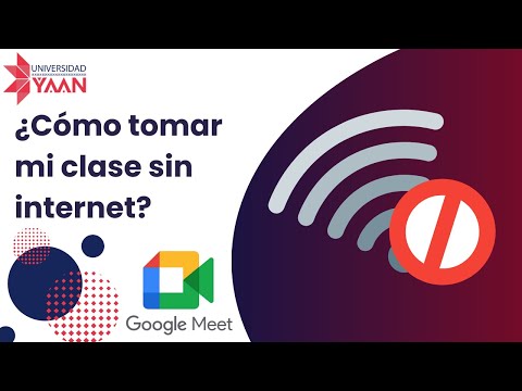 ¿Cómo tomar mi clase sin internet?