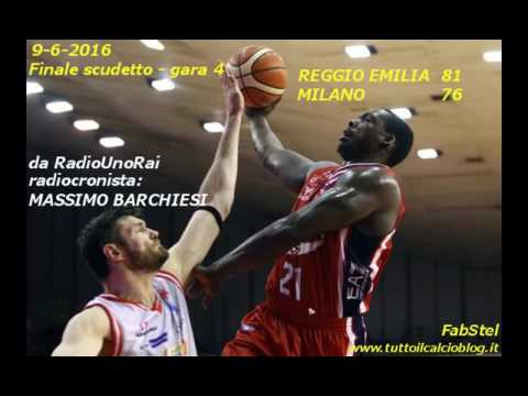 La finale scudetto alla radio: Reggio Emilia-Milano 81-76, gara 4 (9-6-2016)