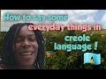 How to say some everyday things that we use in creole language🤓.Learn Lucian creole instantly! 💫