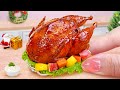 Best Christmas Dinner Recipe Cooking Miniature Roasted Chicken With Honey Tina Mini Cooking
