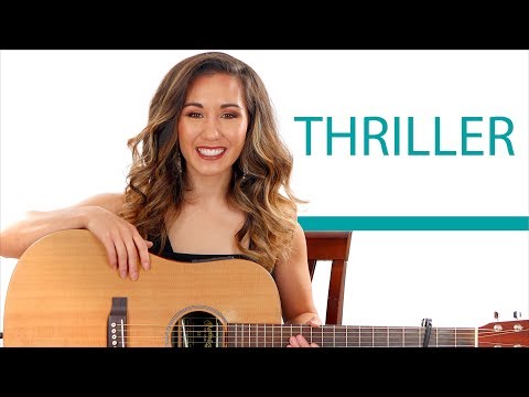 Thriller- Michael Jackson Guitar Tutorial with Play Along