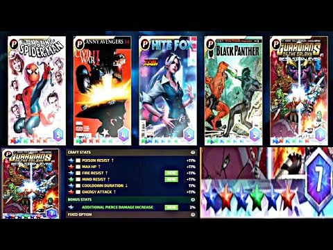 Full Card Craft Completed | Got Pierce Damage Again - Marvel Future Fight