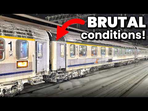 I took Poland's OLDEST express train through a severe snowstorm!