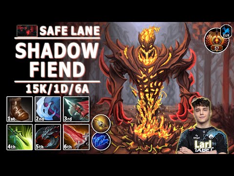 Shadow Fiend Safe Lane Carry | 7.32d | Larl Pos 1 SF Play | Dota 2 Immortal Gameplay