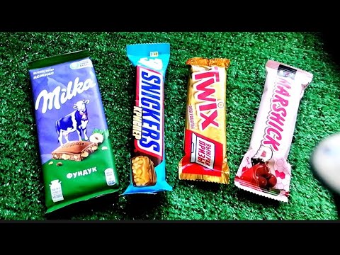 New satisfying video || Unpacking Milk Chocolate Milka, Snickers, Twix.