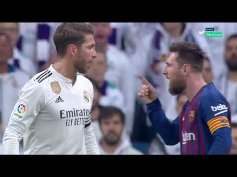 Sergio Ramos fouls Lionel Messi  |  Realmadrid vs Barcelona 03-03-2019 HD