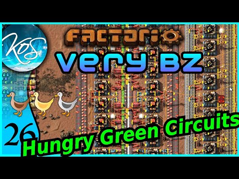 Factorio Very BZ 26 - JIGGLING THE SUPPLY, Let's Play, Walkthrough, Tutorial