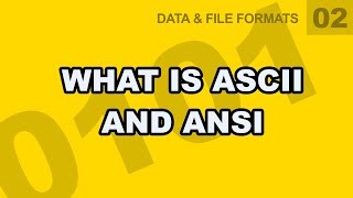DataFileFormats:02-WhatisASCIIandANSI
