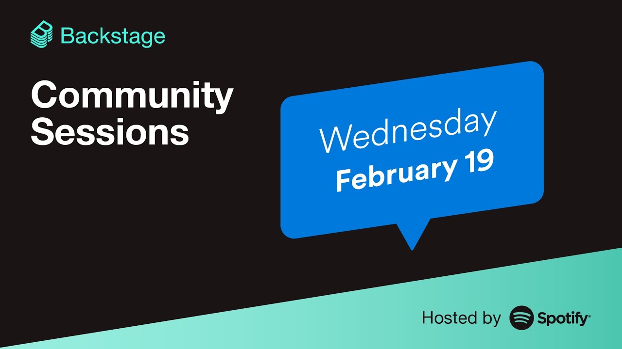 Backstage Community Session February 2025