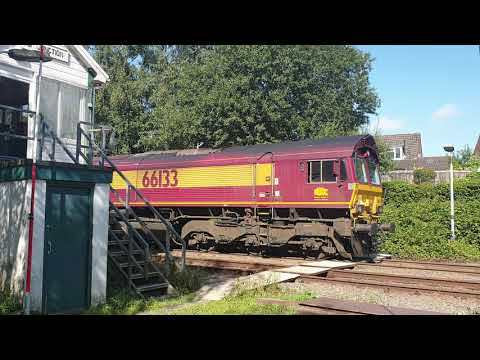 EWS Class 66 with sand on the binliner