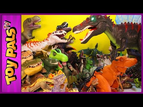 500+ DINOSAURS: Toy Dinosaur Figure Collection w/ Jurassic World Dinosaurs
