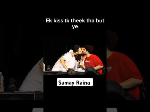 Samay Raina and poonam pandey kissing scenes in AI channel #funny # #standupcomedy #samayraina