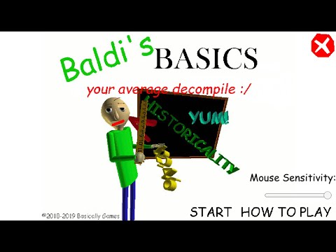 Baldi's Basics Your Average Decompile Night Mode